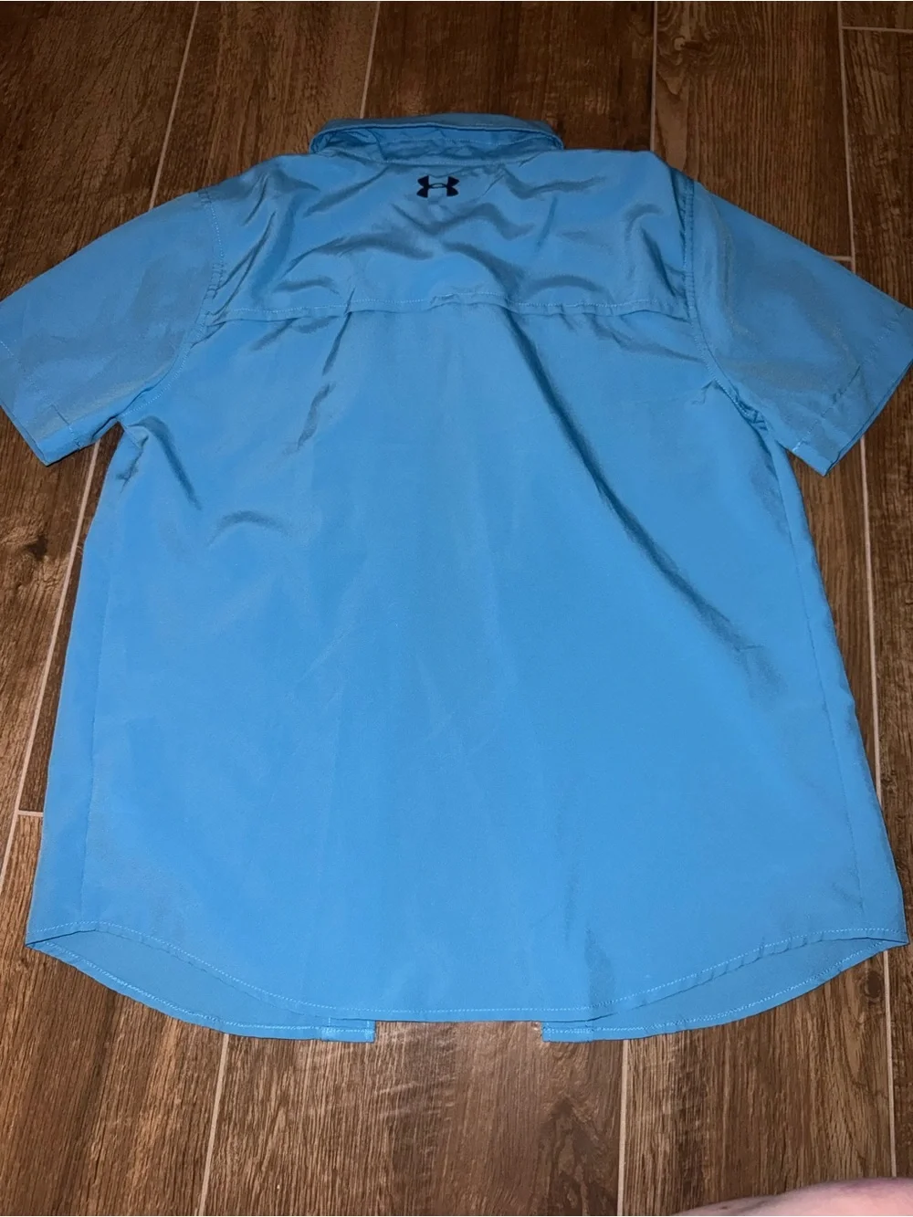 Under Armour Boy’s Short Sleeve Button Shirt - Blue
